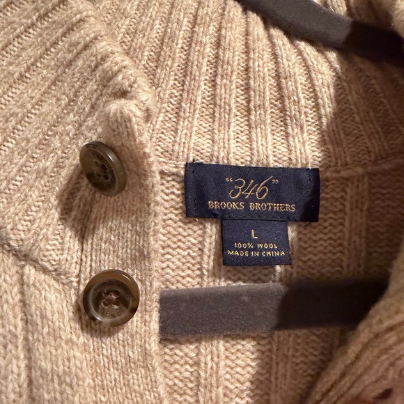 Brooks Brothers Tan Crewneck Sweater - Picture 2 of 3